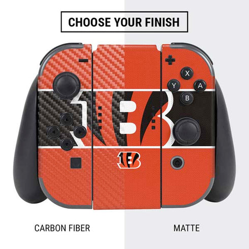 NFL Cincinnati Bengals Zone Block Nintendo Switch Bundle Skin