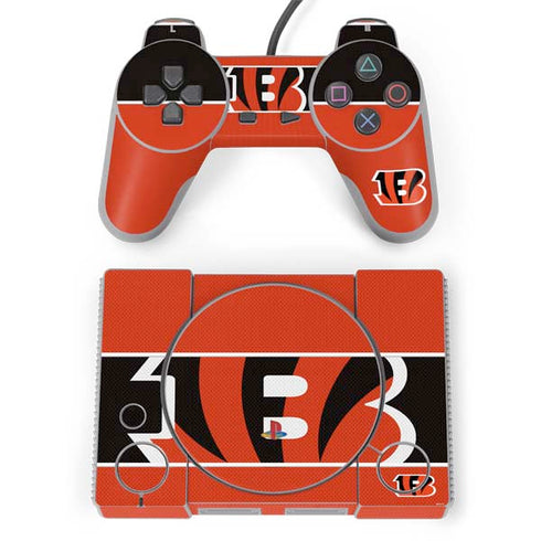 NFL Cincinnati Bengals Zone Block PlayStation Classic Bundle Skin