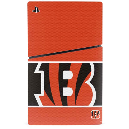 NFL Cincinnati Bengals Zone Block PS5 Slim Digital Edition Console Skin