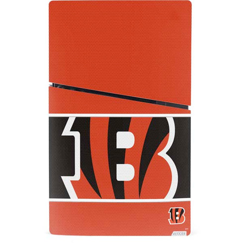 NFL Cincinnati Bengals Zone Block PS5 Slim Digital Edition Console Skin