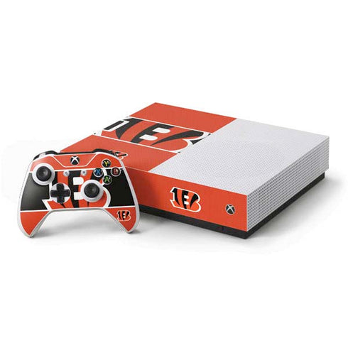NFL Cincinnati Bengals Zone Block Xbox One S All-Digital Edition Bundle Skin