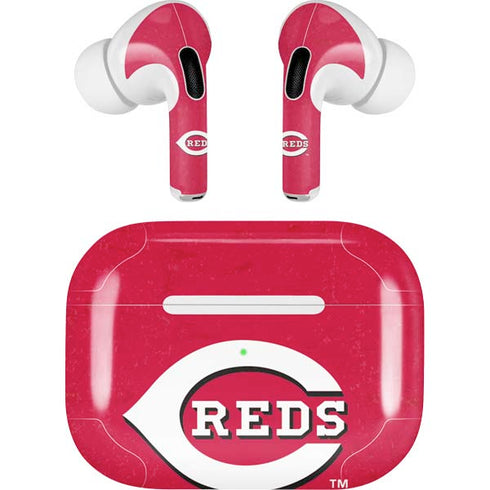 MLB Cincinnati Reds - Solid Distressed AirPods Pro 2nd Gen Skin