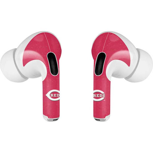 MLB Cincinnati Reds - Solid Distressed AirPods Pro 2nd Gen Skin