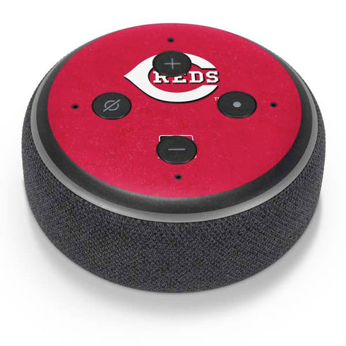 MLB Cincinnati Reds - Solid Distressed Amazon Echo Dot Skin