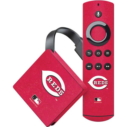 MLB Cincinnati Reds - Solid Distressed Amazon Fire TV Skin