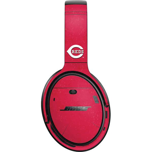 MLB Cincinnati Reds - Solid Distressed Bose QuietComfort 35 II Headphones Skin