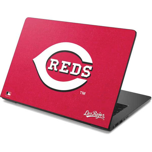 MLB Cincinnati Reds - Solid Distressed Dell Chromebook Skin