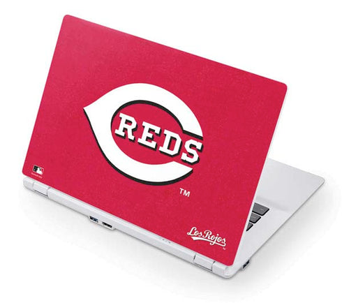 MLB Cincinnati Reds - Solid Distressed Acer Chromebook Skin