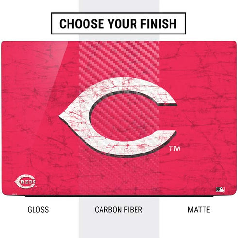 MLB Cincinnati Reds - Solid Distressed Dell Vostro Skin