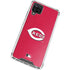 MLB Cincinnati Reds - Solid Distressed Galaxy A12 Clear Case