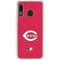 MLB Cincinnati Reds - Solid Distressed Galaxy A20 Clear Case