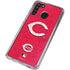 MLB Cincinnati Reds - Solid Distressed Galaxy A21 Clear Case