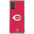 MLB Cincinnati Reds - Solid Distressed Galaxy A32 5G Clear Case