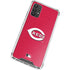 MLB Cincinnati Reds - Solid Distressed Galaxy A32 5G Clear Case