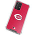 MLB Cincinnati Reds - Solid Distressed Galaxy A52 5G Clear Case