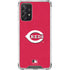 MLB Cincinnati Reds - Solid Distressed Galaxy A72 5G Clear Case