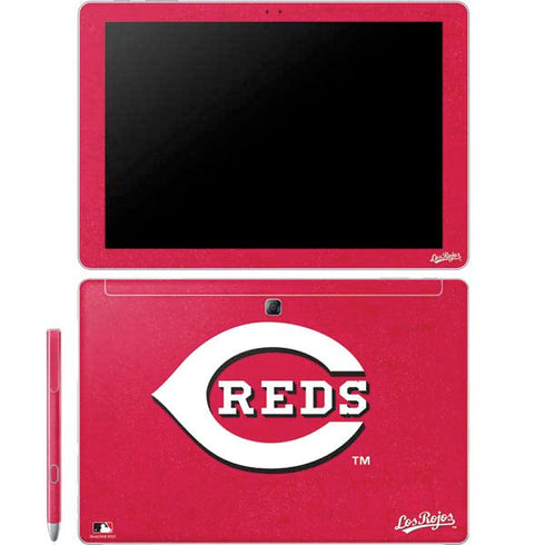 MLB Cincinnati Reds - Solid Distressed Galaxy Book 12in Skin