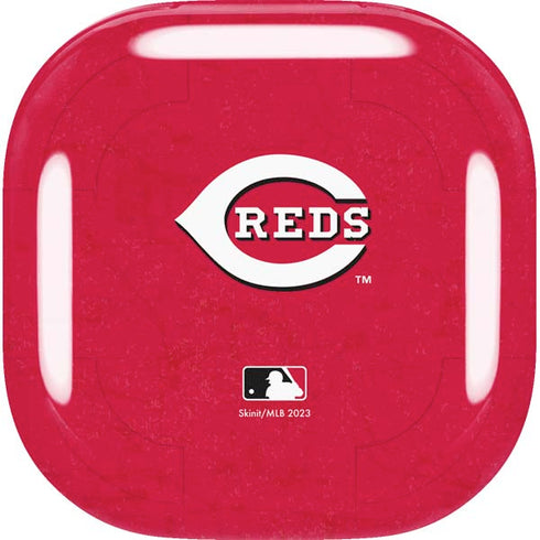 MLB Cincinnati Reds - Solid Distressed Galaxy Buds Live Skin
