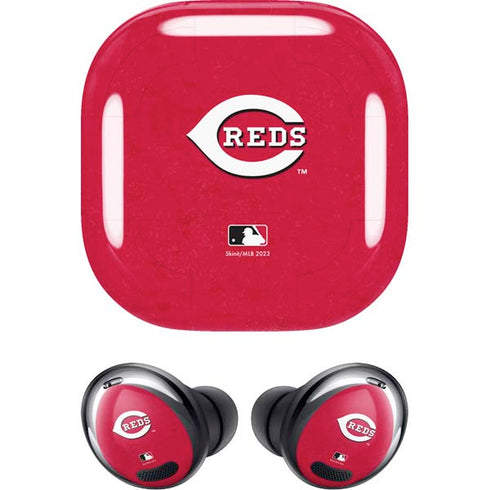 MLB Cincinnati Reds - Solid Distressed Galaxy Buds Pro Skin