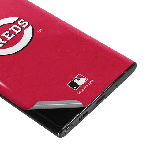 MLB Cincinnati Reds - Solid Distressed Galaxy Note 10 Plus Skin