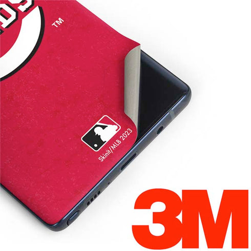 MLB Cincinnati Reds - Solid Distressed Galaxy Note 9 Skin