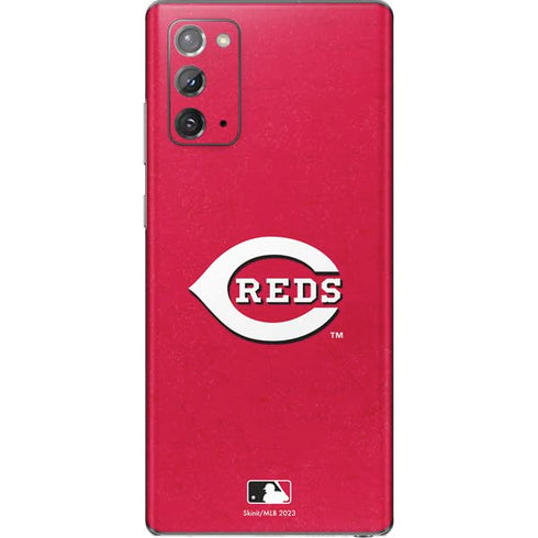 MLB Cincinnati Reds - Solid Distressed Galaxy Note20 5G Skin