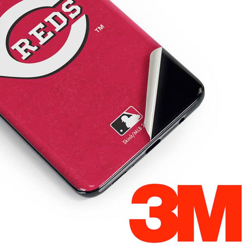 MLB Cincinnati Reds - Solid Distressed Galaxy S10e Skin
