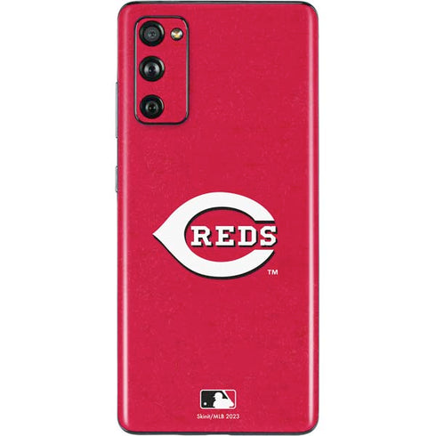 MLB Cincinnati Reds - Solid Distressed Galaxy S20 Fan Edition Skin