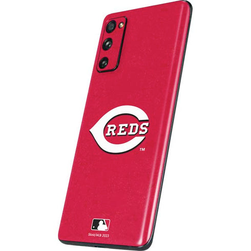 MLB Cincinnati Reds - Solid Distressed Galaxy S20 Fan Edition Skin