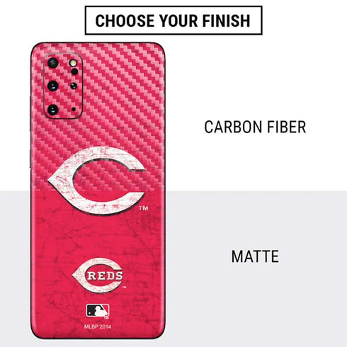 MLB Cincinnati Reds - Solid Distressed Galaxy S20 Plus Skin