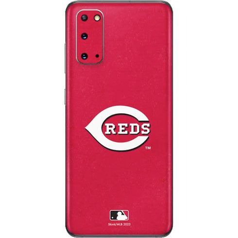 MLB Cincinnati Reds - Solid Distressed Galaxy S20 Skin