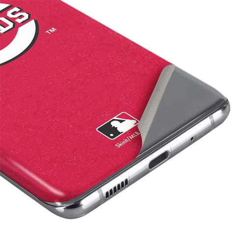 MLB Cincinnati Reds - Solid Distressed Galaxy S20 Skin
