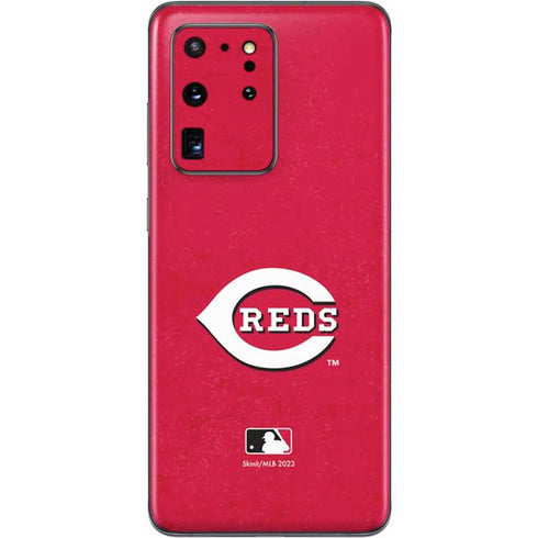 MLB Cincinnati Reds - Solid Distressed Galaxy S20 Ultra 5G Skin