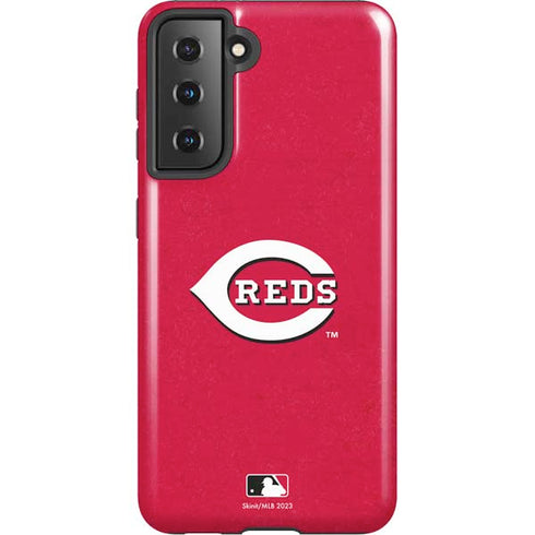 MLB Cincinnati Reds - Solid Distressed Galaxy S21 5G Pro Case