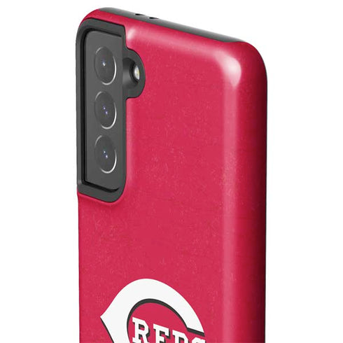 MLB Cincinnati Reds - Solid Distressed Galaxy S21 5G Pro Case