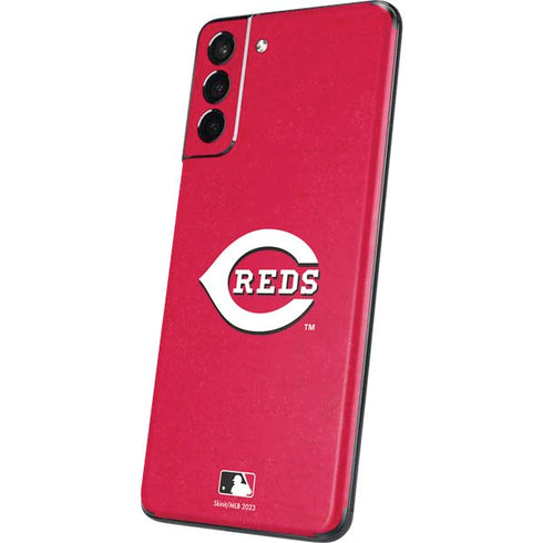 MLB Cincinnati Reds - Solid Distressed Galaxy S21 5G Skin