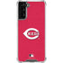 MLB Cincinnati Reds - Solid Distressed Galaxy S21 FE Clear Case