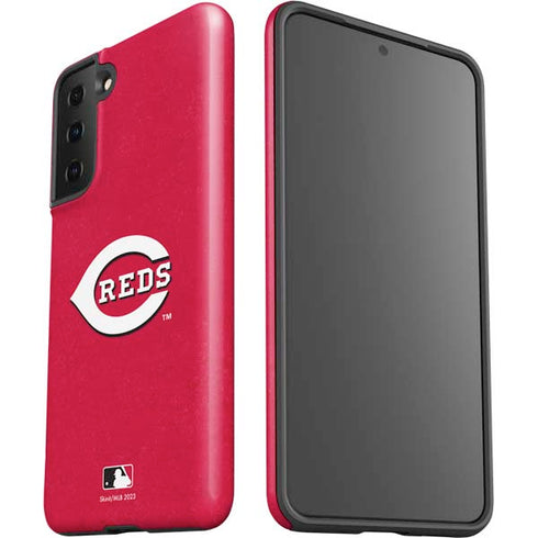MLB Cincinnati Reds - Solid Distressed Galaxy S21 FE Pro Case