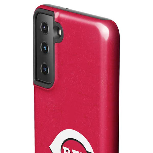 MLB Cincinnati Reds - Solid Distressed Galaxy S21 Plus 5G Pro Case