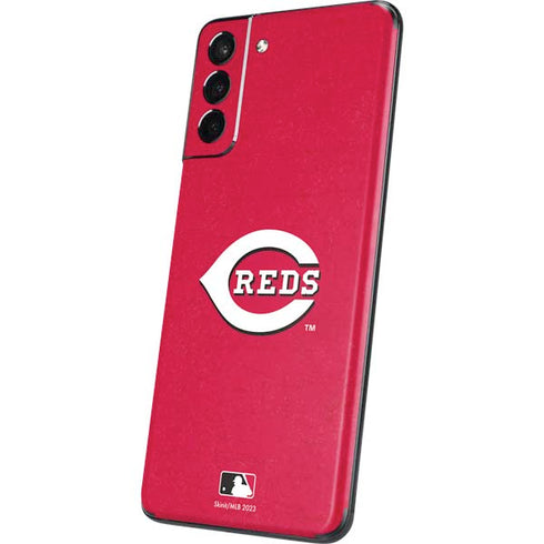 MLB Cincinnati Reds - Solid Distressed Galaxy S21 Plus 5G Skin