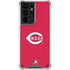 MLB Cincinnati Reds - Solid Distressed Galaxy S21 Ultra 5G Clear Case