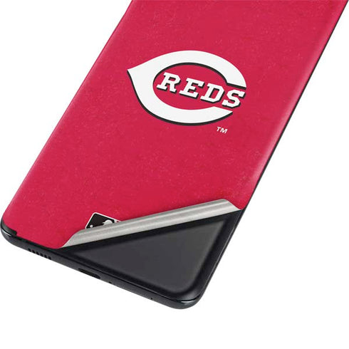 MLB Cincinnati Reds - Solid Distressed Galaxy S21 Ultra 5G Skin