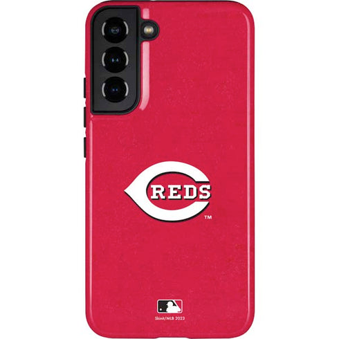 MLB Cincinnati Reds - Solid Distressed Galaxy S22 Plus Pro Case
