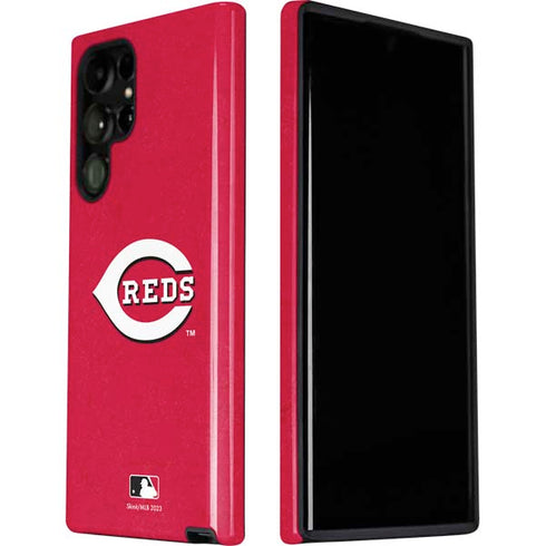 MLB Cincinnati Reds - Solid Distressed Galaxy S22 Ultra Pro Case