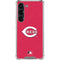 MLB Cincinnati Reds - Solid Distressed Galaxy S23 Clear Case