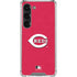 MLB Cincinnati Reds - Solid Distressed Galaxy S23 Clear Case