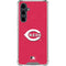 MLB Cincinnati Reds - Solid Distressed Galaxy S23 FE Clear Case
