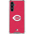 MLB Cincinnati Reds - Solid Distressed Galaxy S23 FE Clear Case