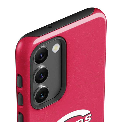 MLB Cincinnati Reds - Solid Distressed Galaxy S23 Plus Pro Case