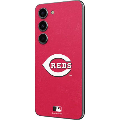 MLB Cincinnati Reds - Solid Distressed Galaxy S23 Skin
